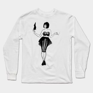 Pinup Witch Long Sleeve T-Shirt